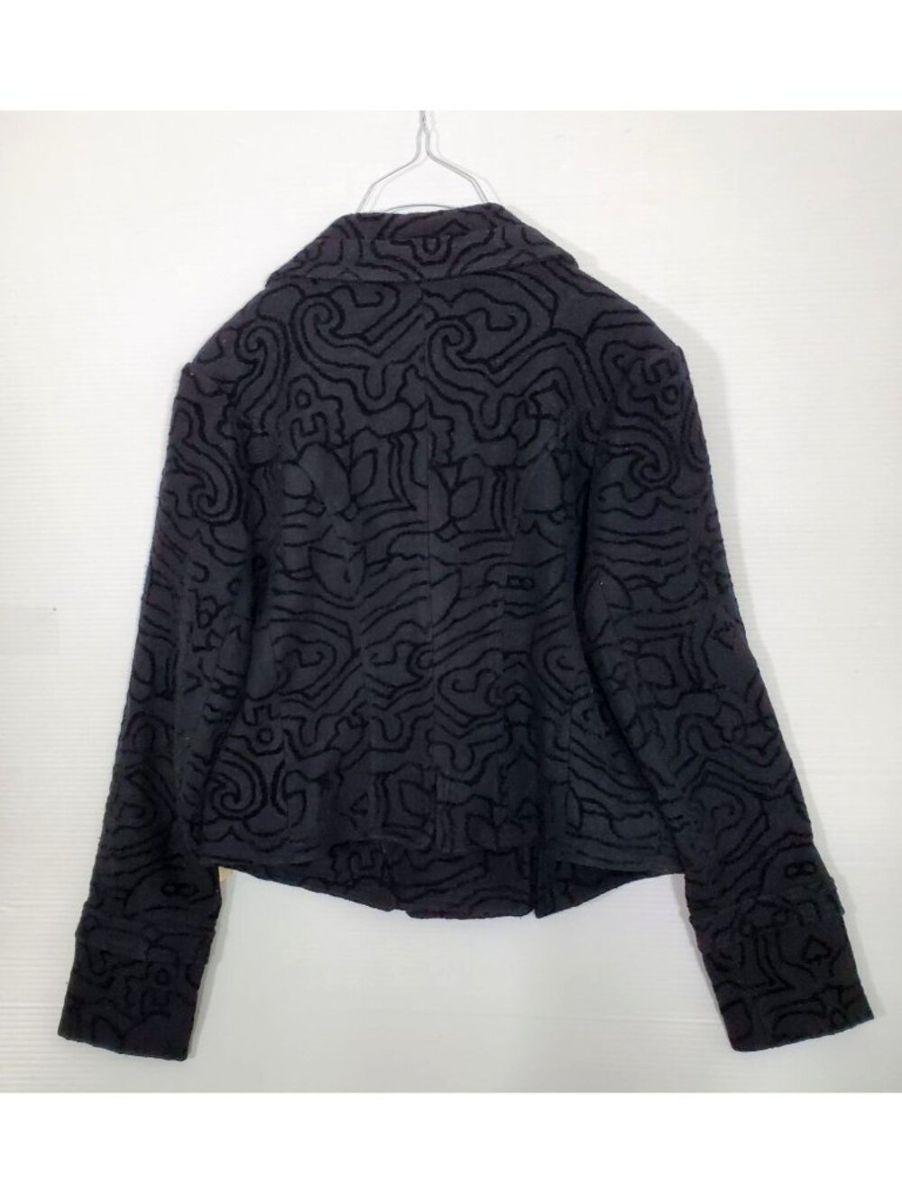 NWT Vertigo Paris Women's Black Wool Modern Day Pea Coat Size XL 1122 - Picture 10 of 13